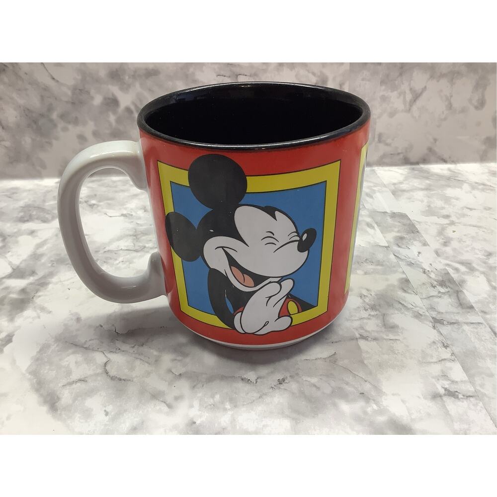 Mickey Mouse Mug - Disney - 3 Face Poses - 14 oz Mug - Vintage